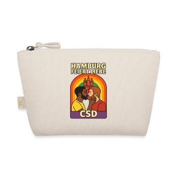 Hamburg celebrates love CSD men - Organic Pouch - nature - Front