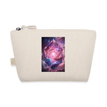 galaxy stars energy diamond cloud pink 2024 - Bio-Täschchen - Natur - Vorne