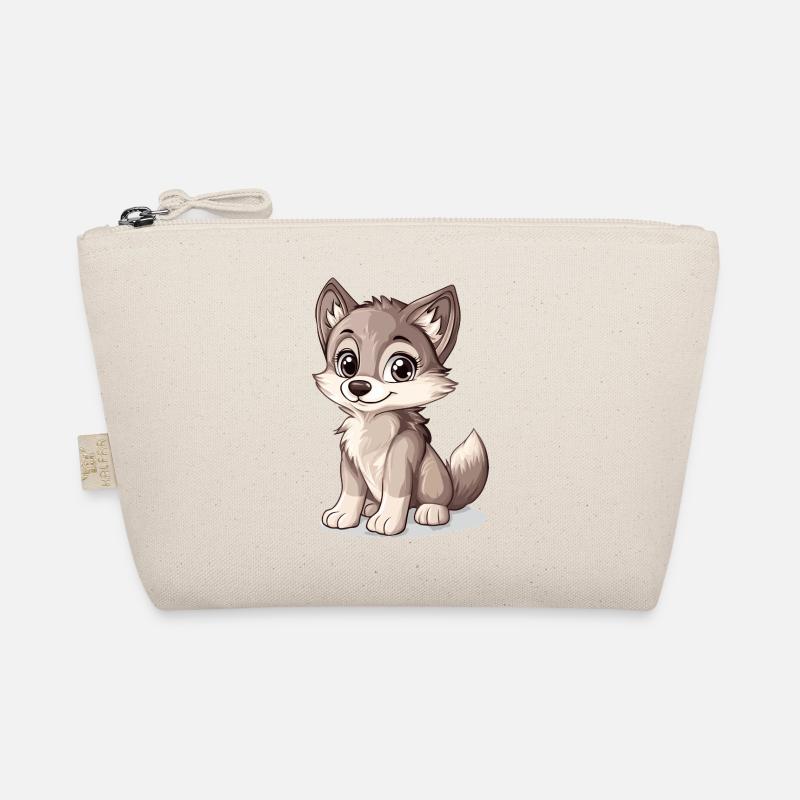 little cute wolf Organic Pouch