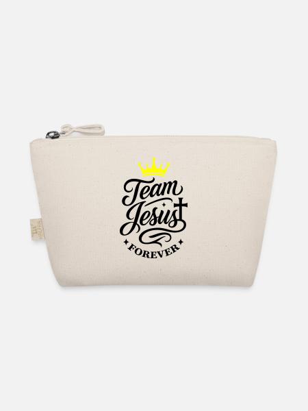 Team Jesus Spruch - Bio-Täschchen - Natur - Vorne