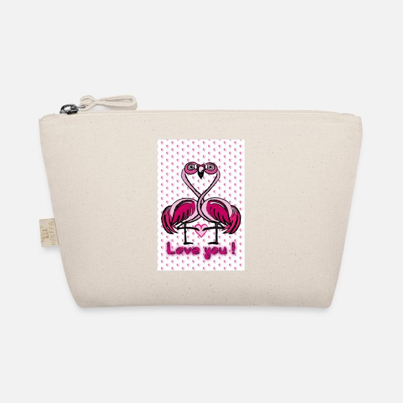 Flamingo love Bio-Täschchen