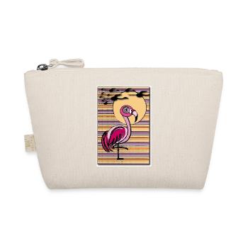 Flamingo in the sunset - Bio-Täschchen - Natur - Vorne