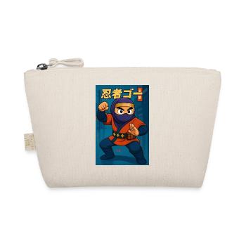 Cartoon Ninja Go Japan - Organic Pouch - nature - Front