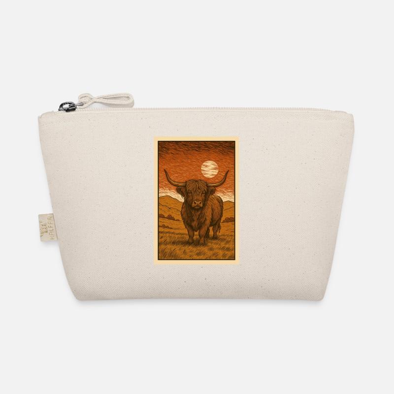 Scottish Highlander Cattle Organic Pouch