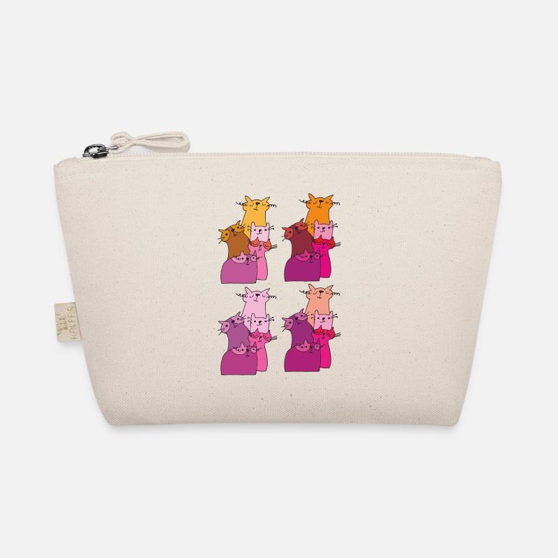 Cats Meet Pattern Organic Pouch