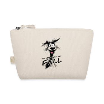 The Last Child Has Fur – Funny Dog Shirt! - Organic Pouch - nature - Front