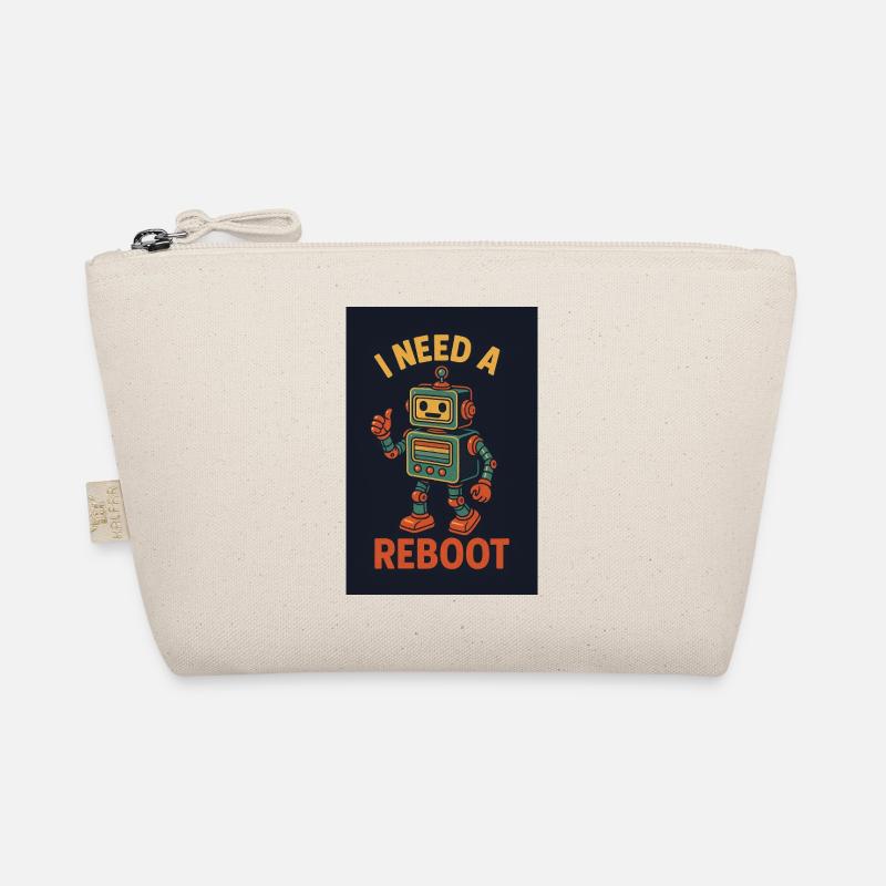 Reboot retro KI Roboter Bio-Täschchen