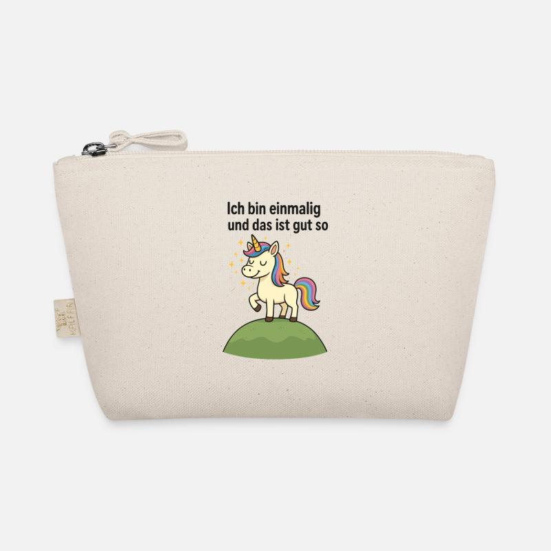 Ich bin einmalig und das ist gut so removebg pr Bio-Täschchen