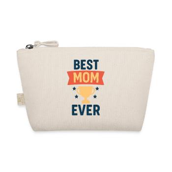 "Best Mom Ever" – Muttertags-T-Shirt für Supermama - Bio-Täschchen - Natur - Vorne