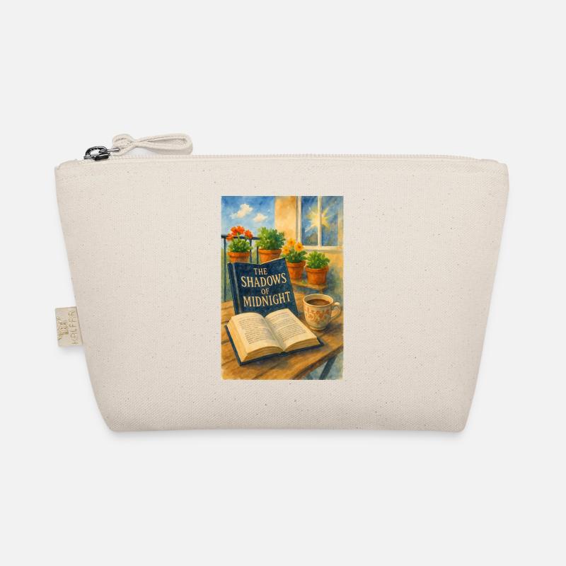 Bücher, Blumen und Kaffee Bio-Täschchen