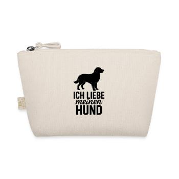ich liebe meinen Hund 6 - Bio-Täschchen - Natur - Vorne