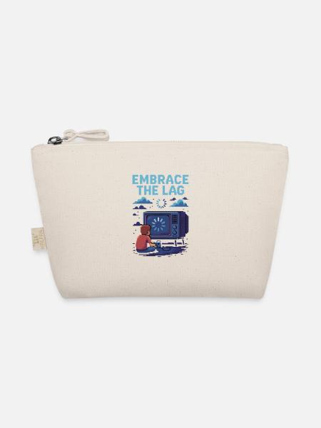 T-shirt de jeu rétro – Embrace the Lag | Pixel-des - Trousse biologique - nature
