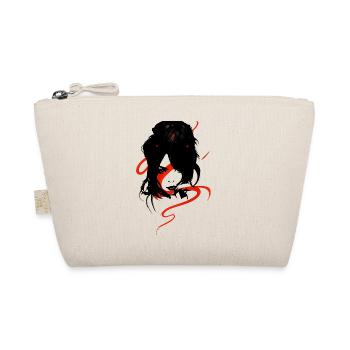 Logo femme omikly pop art silhouette noire glamour - Trousse biologique - nature - Devant