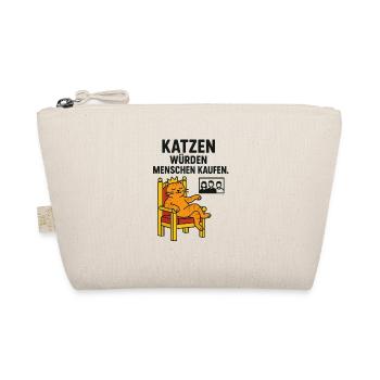 Katzen würden Menschen kaufen. - Bio-Täschchen - Natur - Vorne