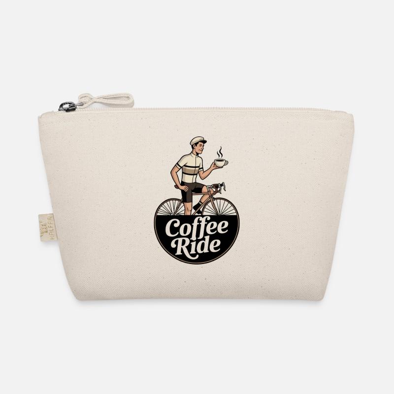 Coffee Ride – Vintage Cycling Logo Tee Organic Pouch