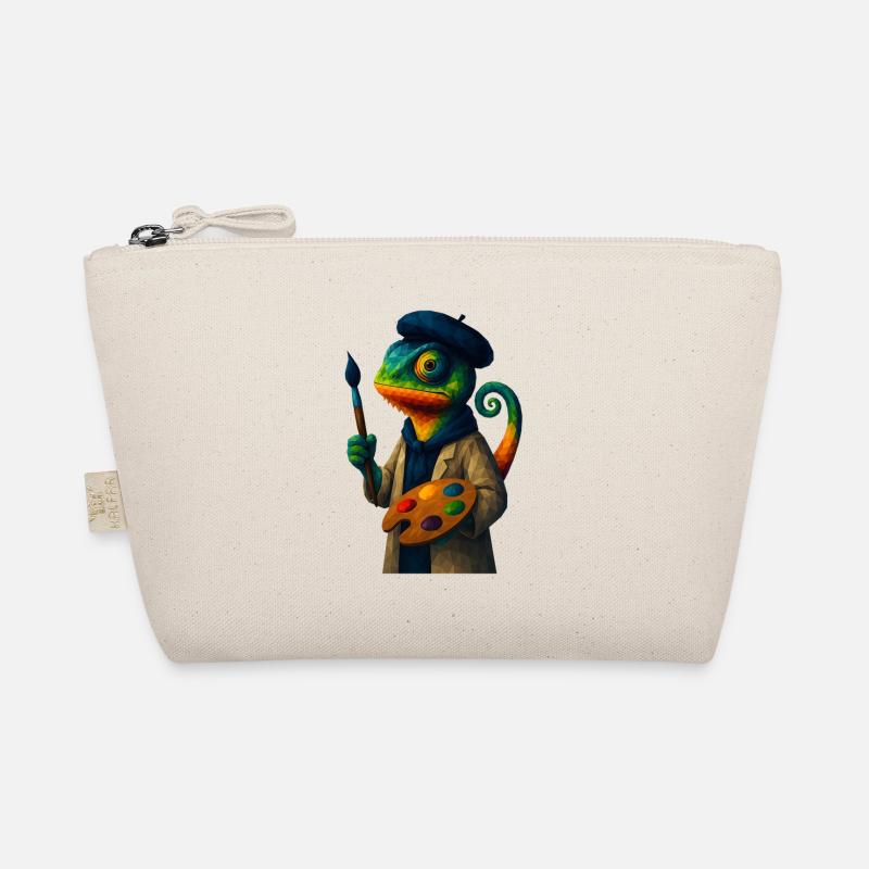 WPAP Style Animals - Chameleon Painter Color Palette Organic Pouch