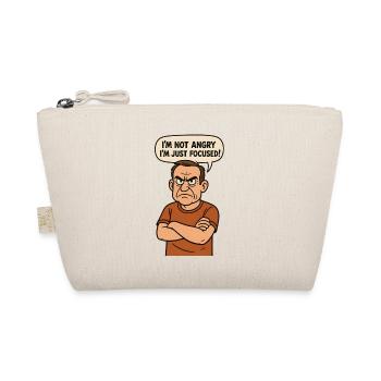 I'm not angry - I'm just focused! - Organic Pouch - nature - Front