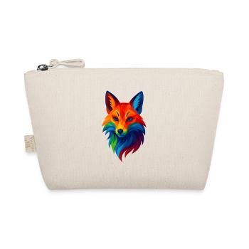 WPAP Style Animals - Kitsune Fox Spirit - Organic Pouch - nature - Front