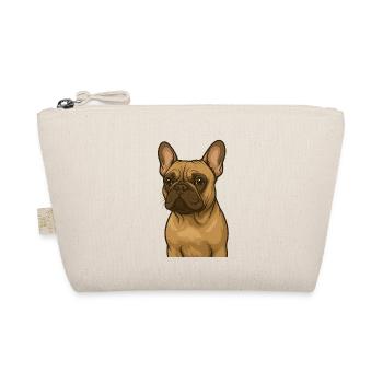 Frenchie in Love - Bio-Täschchen - Natur - Vorne