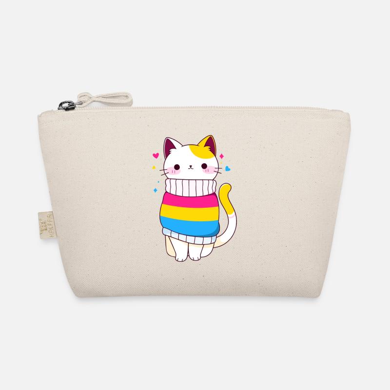 Pansexual Cat LGBTQ+ Pride CSD Queer Pride Organic Pouch