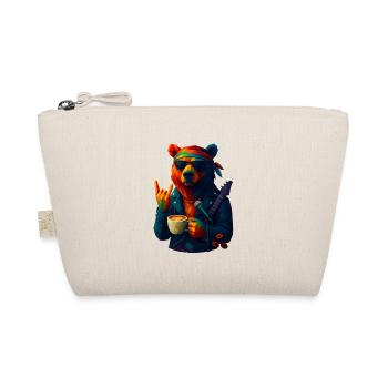 WPAP Style Animals - Grizzly Bear Guitariste & Bandeau - Trousse biologique - nature - Devant