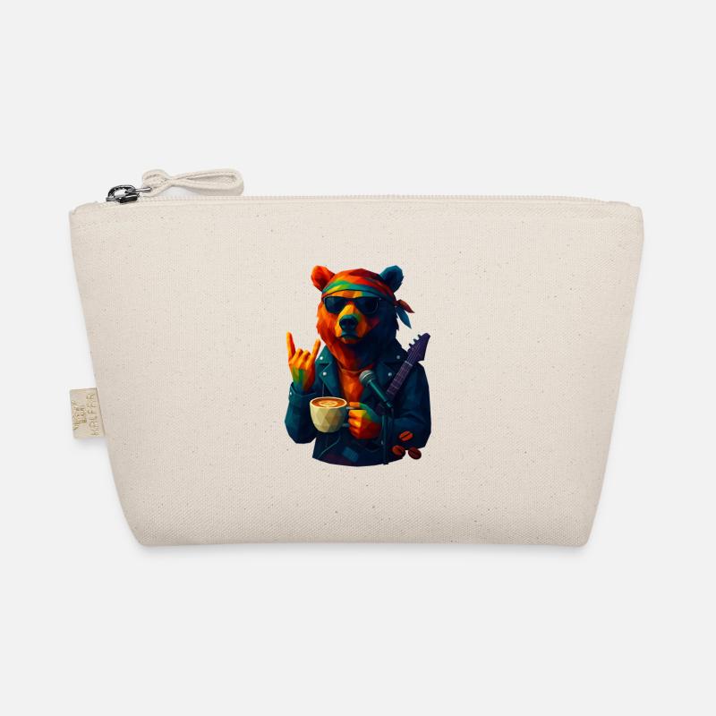 WPAP Style Animals - Grizzly Bear Guitariste & Bandeau Trousse biologique