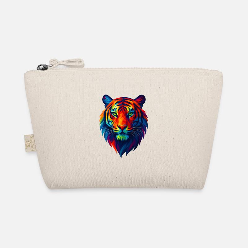 WPAP Polygon Style Animals - Tiger Portrait Organic Pouch