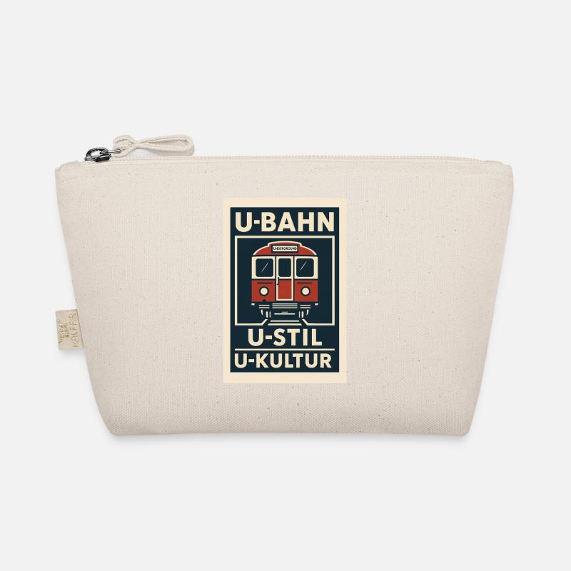 U Bahn Kultur Stil Transport Nahverkehr Retro - Bio-Täschchen - Natur