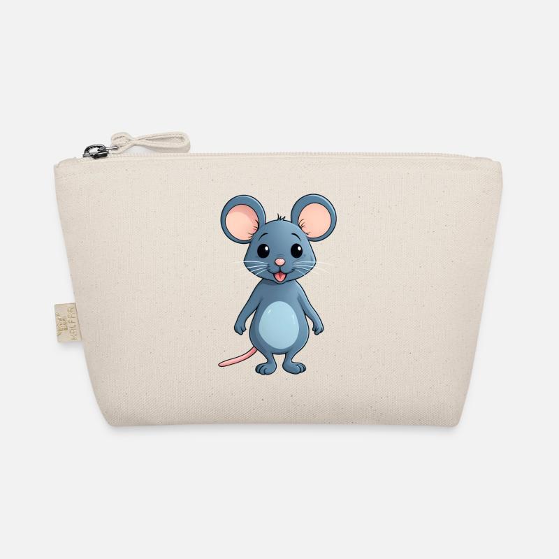 Cute Little Comic Style Mouse Mice Organic Pouch