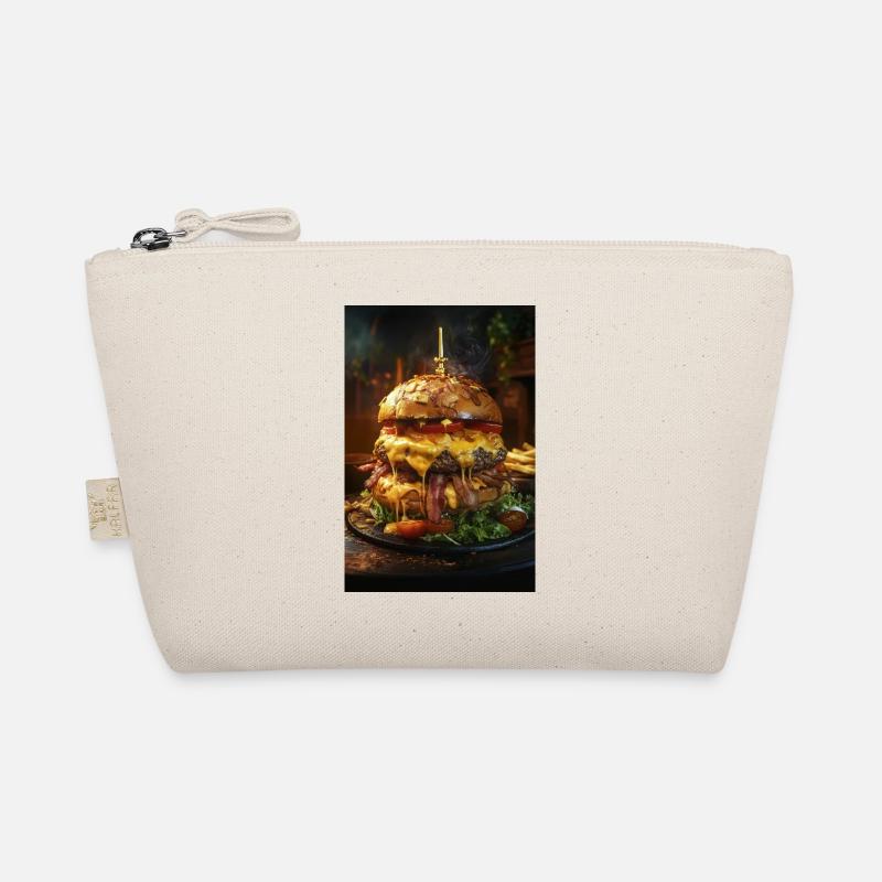 Epischer Speck-Käse-Burger-Stapel Bio-Täschchen