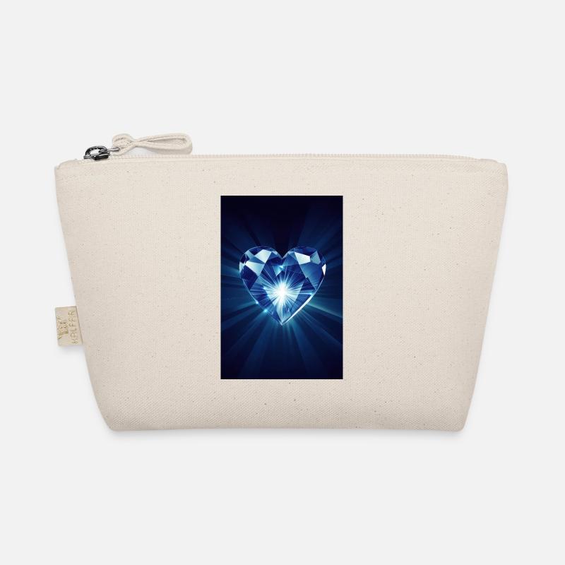 Shining Diamond Heart Organic Pouch