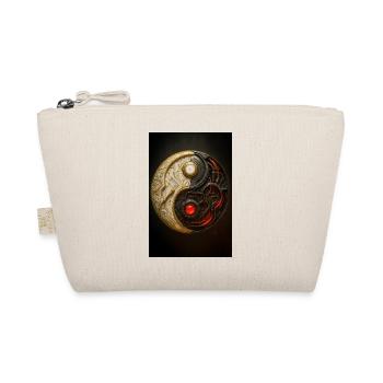Cyber Yin Yang Balance - Organic Pouch - nature - Front