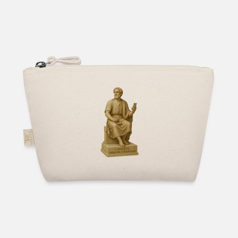 Antiker Philosophenstatue mit Smartphone Bio-Täschchen