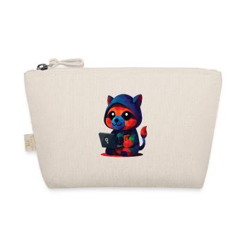 WPAP Polygone Kawaii Style Animaux Bébé Raton laveur - Trousse biologique - nature - Devant