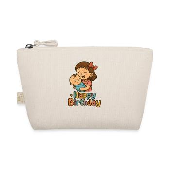 Heartfelt Birthday Kids Illustration - Organic Pouch - nature - Front