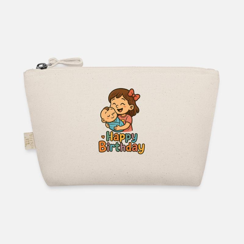 Herzliche Geburtstagskinder Illustration Bio-Täschchen