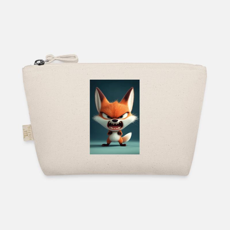 Furious Cartoon Fox Tantrum Organic Pouch