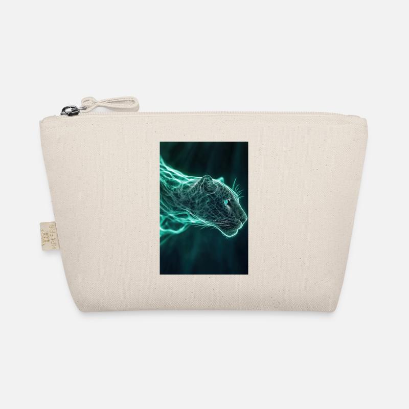 Neonfarbene Jaguar-Geistform Bio-Täschchen