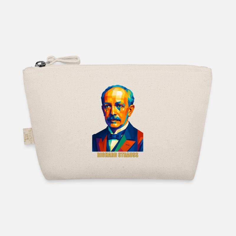 WPAP Polygon Portrait Richard Strauss Composer Organic Pouch