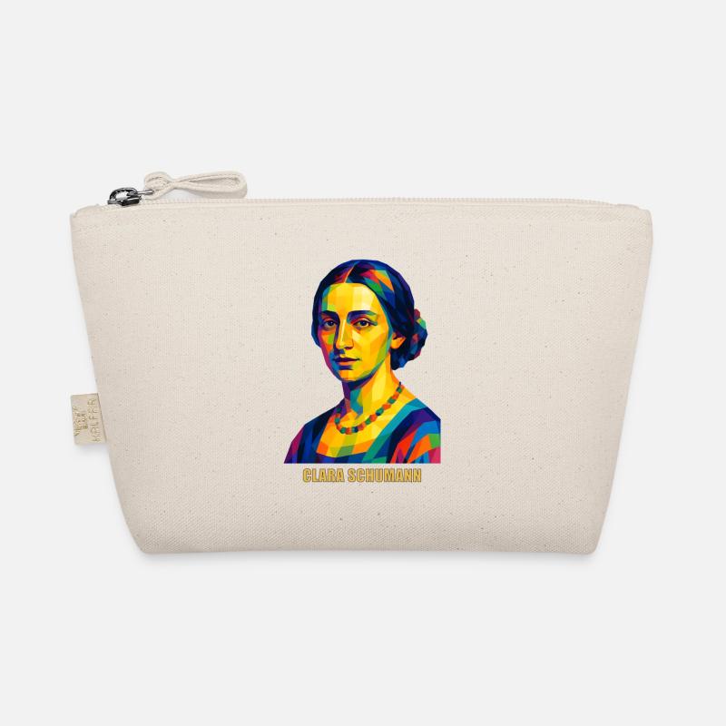 WPAP Polygon Portrait Clara Schumann Composer Organic Pouch