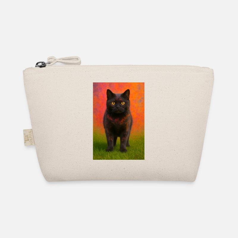 Chat de nuit avec explosion de couleurs en arrière-plan Trousse biologique