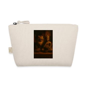 Buddha Cat - Organic Pouch - nature - Front