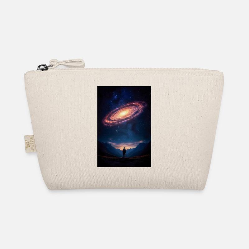 Sternengucker unter einer kosmischen Spirale Bio-Täschchen