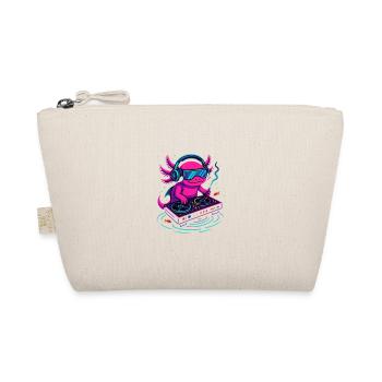 DJ-Axolotl mit Cyperpunk Vibe - Bio-Täschchen - Natur - Vorne