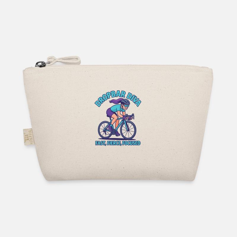 Rennradfahrerin Dropbar Diva Bio-Täschchen