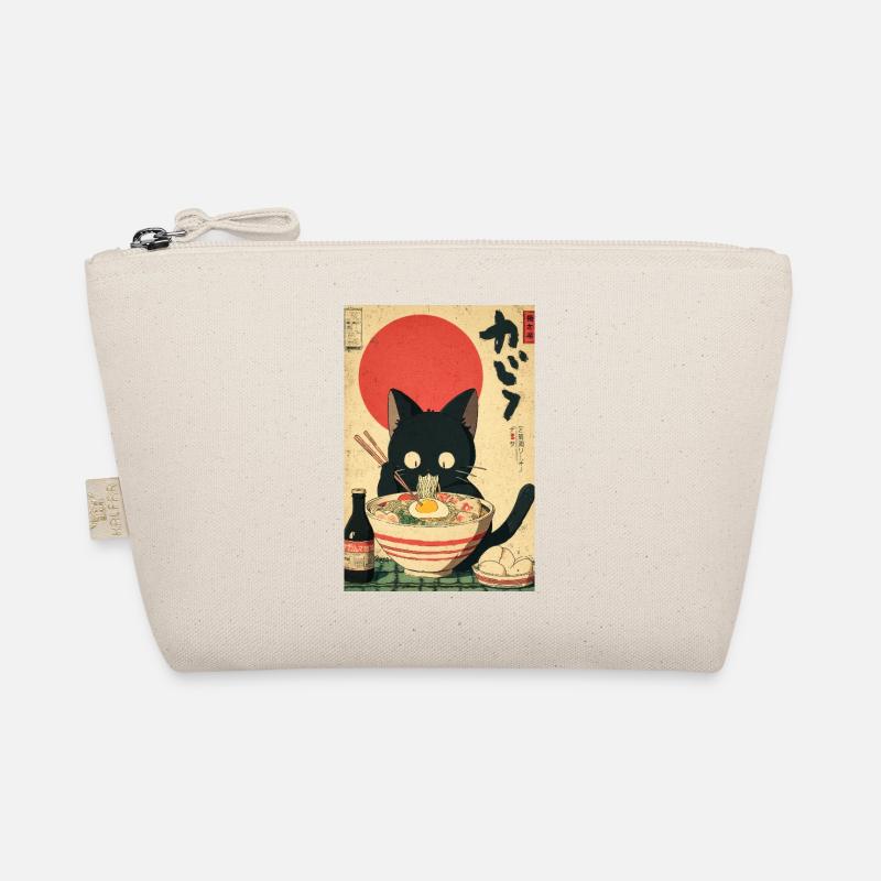 Ramen Katze Retro Poster Bio-Täschchen