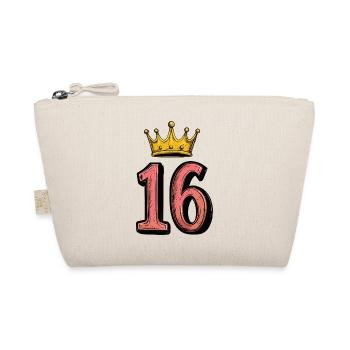 16 Number Crown - Organic Pouch - nature - Front