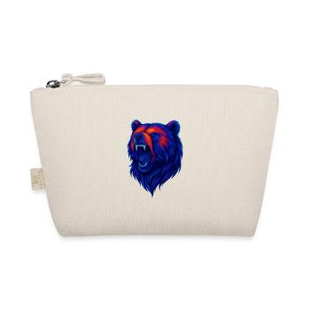 Tête d’ours qui détruit la vie dans le style néon - Trousse biologique - nature - Devant