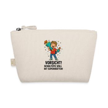 School Cone Superpowers School Enrollment - Organic Pouch - nature - Front