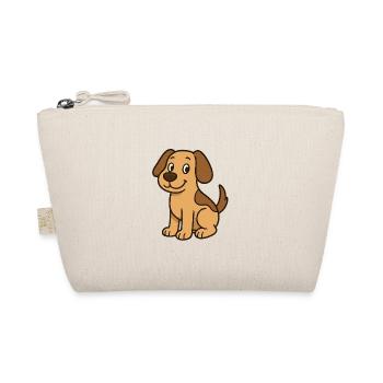 Playful dog motif in cartoon style - Organic Pouch - nature - Front